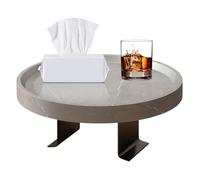 Couch Tray, Armrest Tray Table, Adjustable Clip-On Cup Holder, Storage Organizer to Drinks, Remote, Food, Phone, Portable Multi-Use Accessory, Ideal for Living Room, Bedroom, Apartment