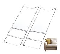Couch Wall Spacer - 17.8x10x0.5cm Clear Bed Stoppers and Wall Bumpers for Scratch-Proof Protection, Enhanced Airflow with Fire Risk Prevention, Furniture Filler Pads for Table Chair Cabinet