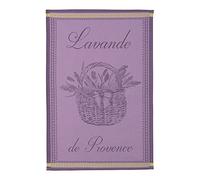 Coucke Asciugamano jacquard in cotone francese, cesto di lavanda, 50,8 cm di 76,2 cm, lavanda, 100% cotone