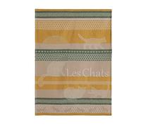 Coucke Asciugamano Jacquard in Cotone Francese, Les Gatti, 50,8 x 76,2 cm, 100% Cotone