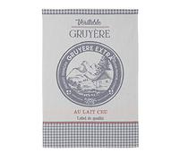 Coucke Gruyere Cheese - Asciugamano jacquard in cotone francese, 50,8 cm x 76,2 cm, blu, 100% cotone