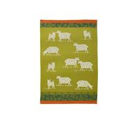 COUCKE Strofinaccio in cotone jacquard stampato, pascoli, 50 x 75 cm