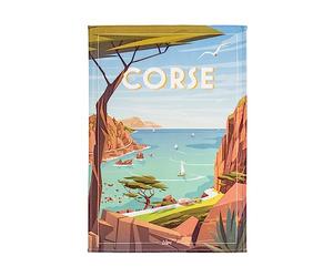 Coucke Strofinaccio in Cotone stampato, Wim Corsica, 50x75 cm