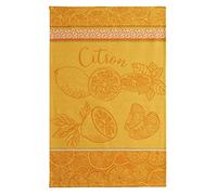 Coucke Strofinaccio jacquard, cotone, giallo limone, 50 x 75 cm