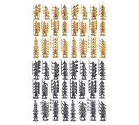 CoudarTitie 200 Pezzi di Figure di Soldati da Collezione per Il Layout del Progetto Didattico, Oro Nero