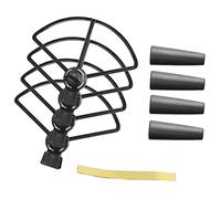 CoudarTitie 4 Pezzi Protezione Quadcottero RC Paracolpi Atterraggio Skid Accessori Parti Plastica Adatto a Bambini Adulti Utilizzo con Spark, Nero