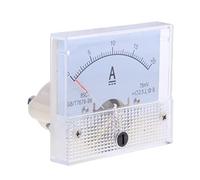 CoudarTitie Amperometro Analogico Misuratore Corrente DC Pannello Strumento Ampere Materiale Plastica Rame per Sistemi di Controllo Trasmissione Energia Armadi, # 16