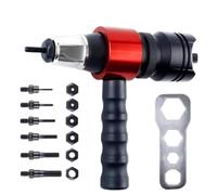 CoudarTitie Attrezzo per Rivettatura Elettrica con Trasformazione Del Trapano in Utensile Efficiente con Inserti da 5mm E 10mm con Impugnatura Antiscivolo per