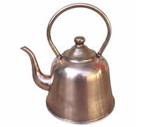 CoudarTitie Bollitore per Tè Rame Bollitore Acqua Teiera Stovetop Caraffa Riscaldamento Bevande Corpo in Rame Tradizionale Manico Fisso Bilanciato Superficie