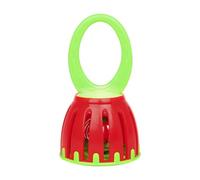 CoudarTitie Campanello Musicale per Bambini Campanella Giocattolo con Impugnatura Morbida Corpo Solido Suono Brillante Adatto a Esercizi Musicali E Gioco Libero , Rosso+Verde