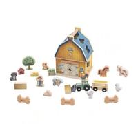 CoudarTitie Casa Delle Forme a Tema Fattoria Educativo Giocattolo di Abbinamento Forme con Maniglia Sicuro Puzzle Child-Centered in Legno