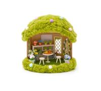 CoudarTitie Casetta con tto in Peluche 3D Casetta in Miniatura Compangolo per Libri per Collezionisti,