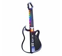 CoudarTitie Chitarra Elettronica Bambini Giocattolo Digitale Didattica con Tasti Luminosi Guide Accordi Melodie 7 Suoni 4 Ritmi, Color to 3