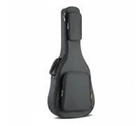 CoudarTitie Custodia Chitarra Borsa Morbida Sacca Strumento Case Imbottito Zaino Trasporto Tessuto Oxford Impermeabile con Imbottitura 25mm E Tasca Frontale per, Nero, Nero Lucido, 40 Pollici