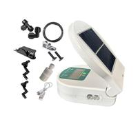 CoudarTitie di Nebulizzazione a Energia Solare per Rettili Automatico, Dispositivo per Effetto Foresta Pluviale, Umidificatore per Terrari per R, Bianco