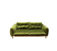 CoudarTitie Divano a Due Posti Miniatura Divanetto Modellino Poltroncina Sofà Struttura Compatta con Braccioli Arrotondati E Tessuto Imbottito Adatto a, Verde