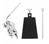 CoudarTitie Drum Clamp Morsetto Percussioni Staffa Tamburo Supporto Cowbell in Acciaio Ad Alta Resistenza con Blocco Antispostamento E Braccio L Regolabile Adatto a Batteristi Palco Sala Prove