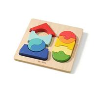 CoudarTitie Gioco da Tavolo in Legno con Puzzle di Forme E Colori per Bambini con Blocchi Geometrici da Abbinare per Promuovere L Apprendimento E Il