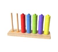 CoudarTitie Gioco di Impilamento E Smistamento per Colore. Puzzle Educativo per Bambini di Età Compresa tra [età ] E [età ]. Regalo, 5 Colori, Taglia unica bambino