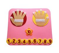 CoudarTitie Gioco Interattivo con Lavagna Numerica in Feltro, Metodo per Imparare Addizioni E Sottrazioni. Un Regalo Perfetto, Contare Il Rosa