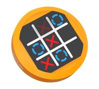 CoudarTitie Gioco Tac Toe, Rompicapo, Gioco di Strategia, Gioco per Famiglie, Classico Gioco da Tavolo, Console Portatile con Puzzle, Ideale Come Regalo per Bambi, Arancia