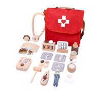 CoudarTitie Kit Dottore Giocattolo Borsa Stetoscopio Misuratore Pressione Boccette Carte Diagnosi Educativo Ordine E Trasporto Adatto per Gioco di Ruolo Bambini Casa Attività Creative Asilo