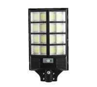 CoudarTitie Lampione Solare da Esterno con Funzione Crepuscolare Automatica E Comando Remoto LED Impermeabile con Sensore Movimento Utilizzabile per Parcheggi, 400 W