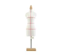 CoudarTitie Manichino da Sartoria per Bambole, Espositore per Abiti, Supporto per Busto, Modello da Sarto, Supporto per Diorama, Casa, 33 cm e Base Quadrata