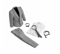 CoudarTitie Men Formal Suit Set Abbigliamento Giacca Pantaloni Camicia Accessorio in Tessuto per Action Figure Esposizione Collezionismo Personalizzazione Modellismo