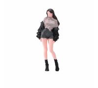 CoudarTitie Miniatura Dipinta in Resina Figura Donna 1 64 Personaggio Modello Statuina Mano Dipinta con Piedi Abbigliamento Moderno E Texture Definita Adatta a