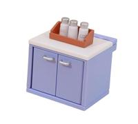 CoudarTitie Mobili da Cucina per Casa delle Bambole in 1:12, Modello di Bancone in Miniatura per Giochi di Ruolo, Regalo Fatto a Mano, Piattaforma per Serbatoi di Sale