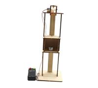 CoudarTitie Modellino di Ascensore Elettrico, Esperimento Scientifico, Scuola, Apprendimento, Kit Fai-da-Te per Bambini, Principianti, Vacanze, 100 mm x 100 mm x 280 mm