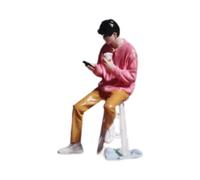 CoudarTitie Modello di Figurina in 1/64, Modello di Bambola Mini, Scena Creativa, Oggetti di Scena, Paesaggio, Esposizione, Diorami, Ornamento, Figura Dipin, Uomini Top Rosa