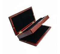CoudarTitie Oboe Case Astuccio Porta Ance per Oboe Custodia Ance Contenitore Strumenti in Legno Classico con Feltro Morbido E Chiusura Stabile per Organizzazione, Ambra