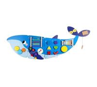 CoudarTitie Pannello Murale per Bambini Tavola Sensoriale Gioco Educativo Bacheca Interattiva Lavagna attività in Legno con Parti, 5.9kg, Style to 3