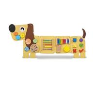 CoudarTitie Pannello Murale per Bambini Tavola Sensoriale Gioco Educativo Bacheca Interattiva Lavagna attività in Legno con Parti, 5.8kg, Style to 8
