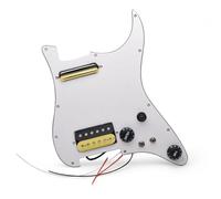 CoudarTitie Pannello Pickup Musica Piastra Battipenna Caricata Assemblata Humbucker Mini con Alnico 5 E Potenziometri B500k A500k Adatto a Chitarra Elettrica Fai, Zebra