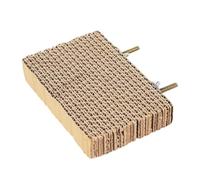 CoudarTitie Parrot Giocattolo da Masticare per Volatili Piattaforma in Cartone con Supporto per Artigli Parco Giochi Allenamento E Riposo Adatto a, S