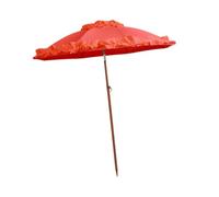 CoudarTitie Patio Ombrellone Impermeabile Ombrellone Outdoor Ombrellone Antivento Parasole Manico Acciaio Regolabile Struttura Solida Facile da Trasportare Adatto, Rosso
