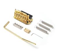CoudarTitie Ponte per Chitarra Elettrica a Sei Corde con Distanza tra le Corde 105 Mm E Base in Lega di Zinco E Individuali per Regolazione Fine, Oro