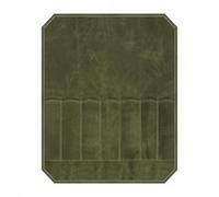 CoudarTitie Porta da Chef Rotolo Custodia Borsa Astuccio in Tela Cerata Impermeabile E Antigraffio con Multiple Tasche E Laccio Adatta per Professionisti Studenti, Verde Militare