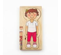 CoudarTitie Puzzle Anatomia Bambini Rompicapo Anatomia Umana Puzzle Didattico Corpo Umano Costruzione a Strati in Legno con Illustrazioni Colorate Muscoli Organi, style to 1