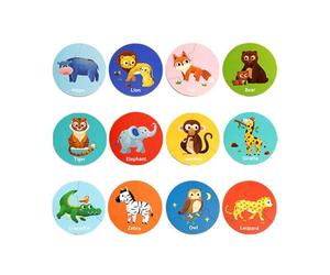CoudarTitie Puzzle di Abbinamento, Giocattoli Educativi, Regalo, Pratico, Portatile, Multiuso, Puzzle per Bambini Piccoli, Set di Puzzle a Tema Animali, Scuola Ma, Animale della Foresta