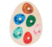 CoudarTitie Puzzle per Bambini Puzzle Uova Dinosauro in Legno con Pomelli E Intagliati per Consapevolezza Spaziale E Presa Sicura Adatto per Laboratori Didattici Casa Regali Educativi