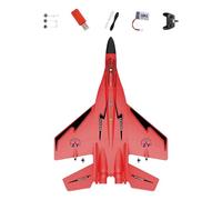 CoudarTitie RC Aereo Telecomandato Modello Aereo Telecomandato Aereo da Combattimento Intelligente Aereo a Due Canali con Funzione di Equilibrio Chip Automatico, Rosso