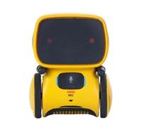 CoudarTitie Robot Interattivo Bambini Giocattolo Riproduzione Voce Apprendimento Musicale Forma Morbida Plastica Adatto per Pratica Comunicativa Intrattenimento Domestico, Giallo