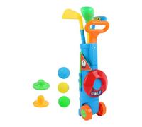 CoudarTitie Set da Golf per Bambini, Giocattolo per Il Golf dei più Piccoli, Buche per La Pratica, Gioco di Coordinazione per Il Golf Indoor, età 3, 4, 5, 6, Masc, Blu