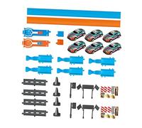 CoudarTitie Set Pista Auto Giocattolo Include Circuito Assemblabile Lanciatore Veicolo Diecast E Tracciato Creativo Funzione Rotazione Adatto Bambini, Doppio Binario