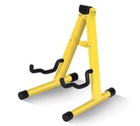 CoudarTitie Supporto per Strumento a Corde Portastand Supporto Chitarra Supporto Basso Supporto Violino in Ferro Pieghevole con Struttura Triangolare Stabile E , Giallo
