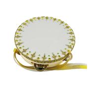 CoudarTitie Tamburello Da Balletto, Accessorio per La Danza, Colore Oro, Strumento Musicale Educativo a Percussione Manuale, Tamburello Artigianale per La Scuola, 7 Inch